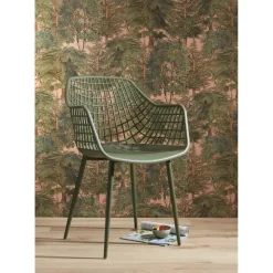 Clearance Behang Ismene Groen Vliesbehang