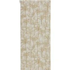 Discount Behang Karin Oker Vliesbehang