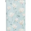 Online Behang Lea Blauw Vliesbehang