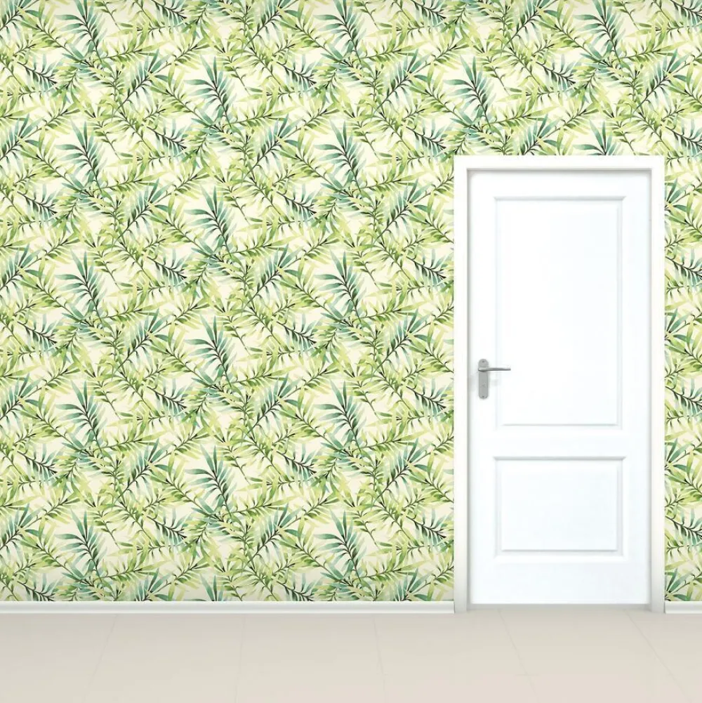 Discount Behang Lente Groen Vliesbehang