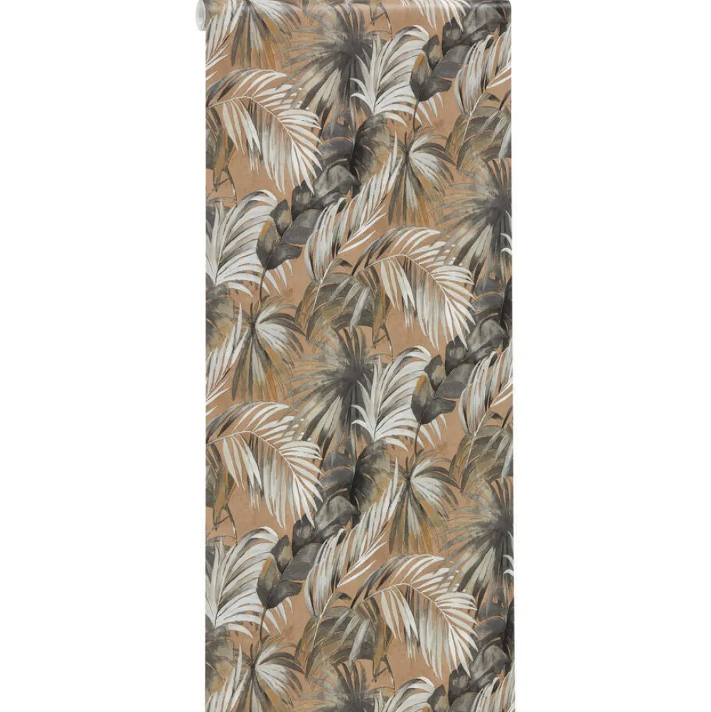 Sale Behang Merel Bruin Vliesbehang