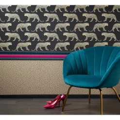 Clearance Behang Romana Zwart Goud Vliesbehang