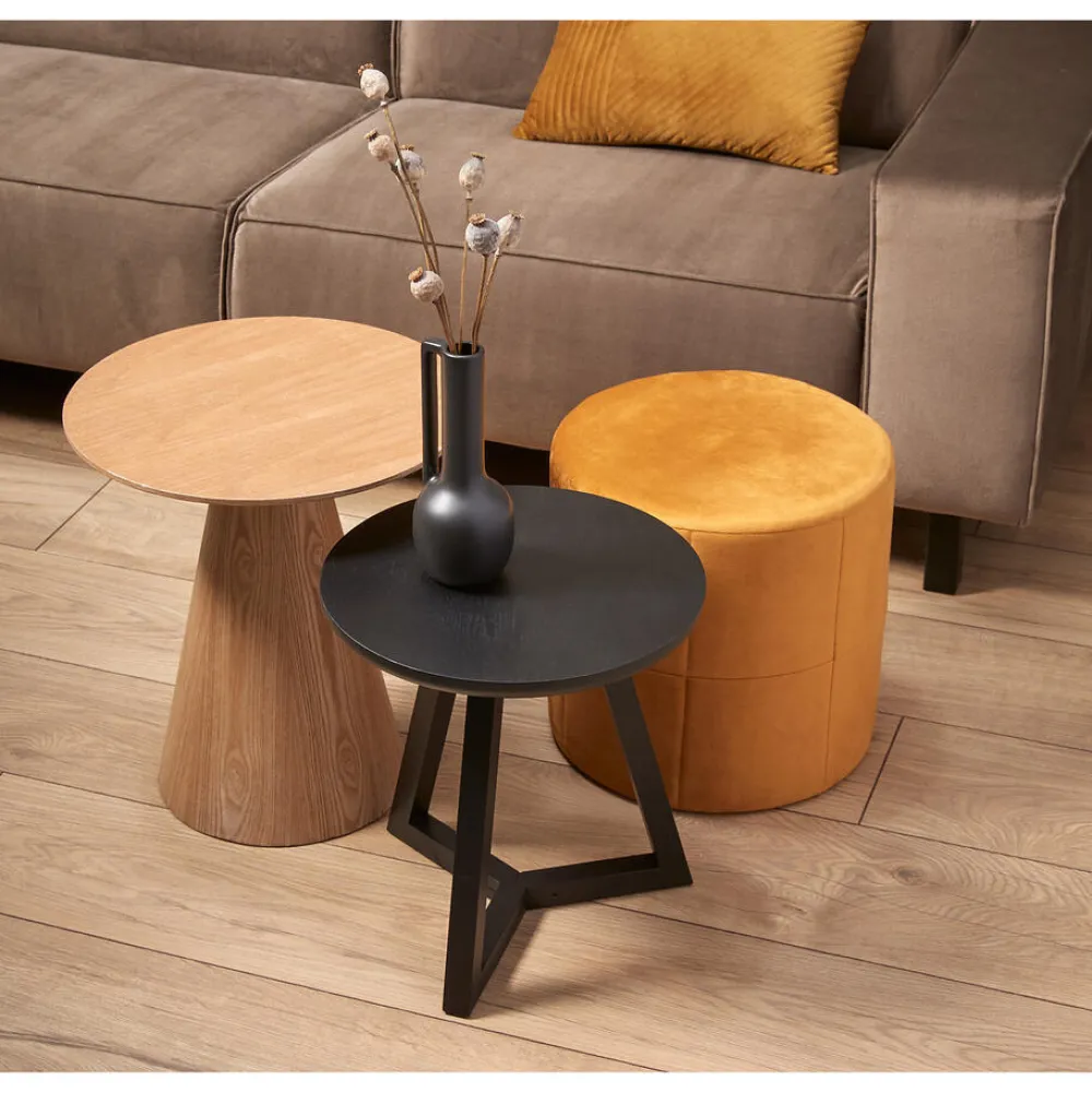 Clearance Bijzettafel Bosa Zwart - O 40X43 Cm Bijzettafels