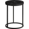 Flash Sale Bijzettafel Marzio Zwart - O 34 Cm Bijzettafels