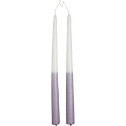 Online Dinerkaars Dip Dye Lila Kaarsen & Theelichten