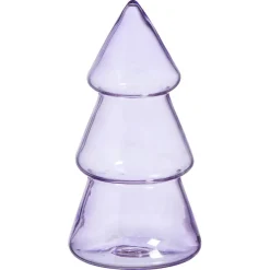 Store Glazen Kerstboom Lila Kerstdecoratie