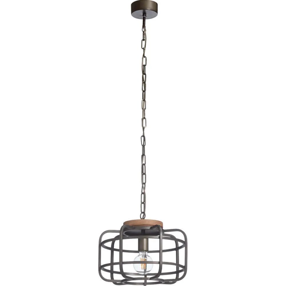 Cheap Hanglamp Wood 1-Lichts Zwart Hanglampen