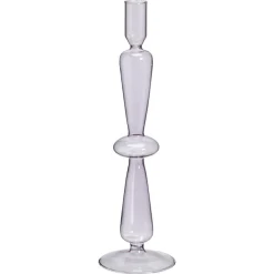Discount Kandelaar Aveley Lila - O 8X31 Cm Kandelaars