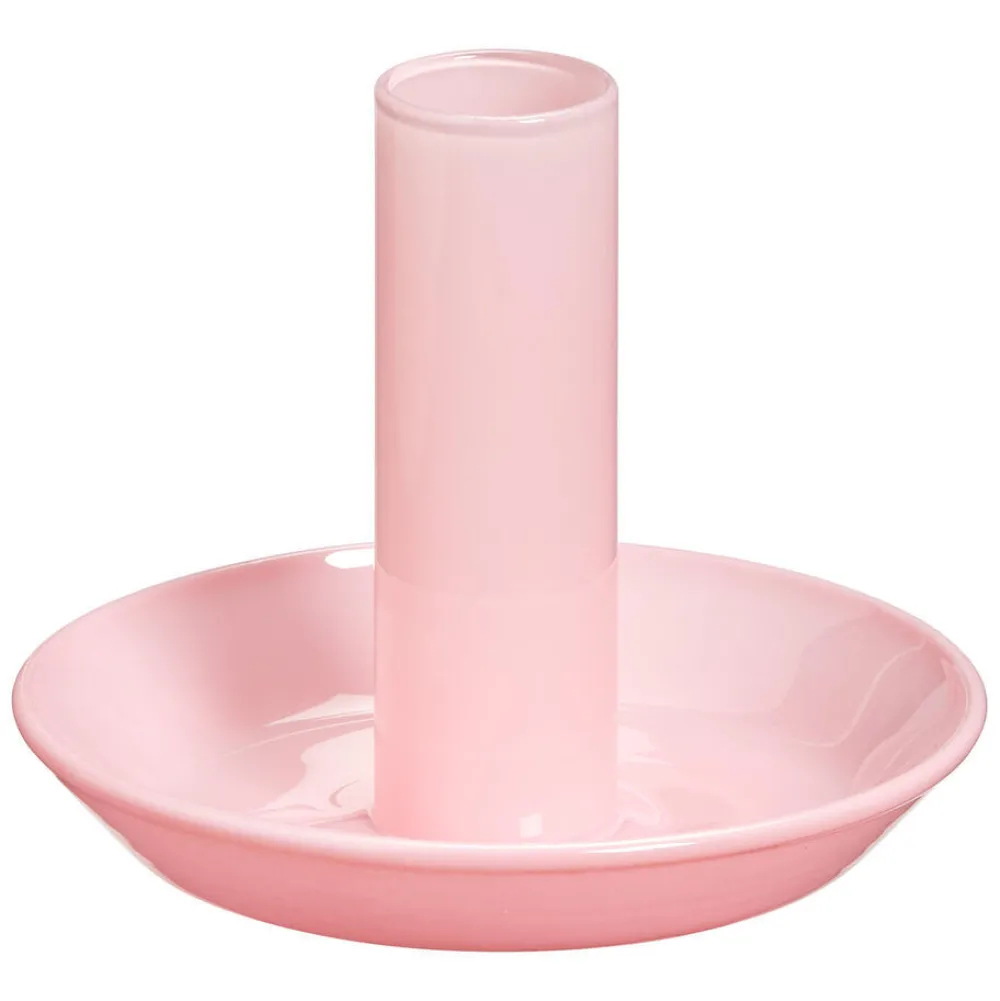 Best Kandelaar Melkglas Roze Kandelaars