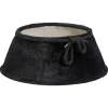 Hot Kerstboomrok Pluche Zwart Kerstboomrokken