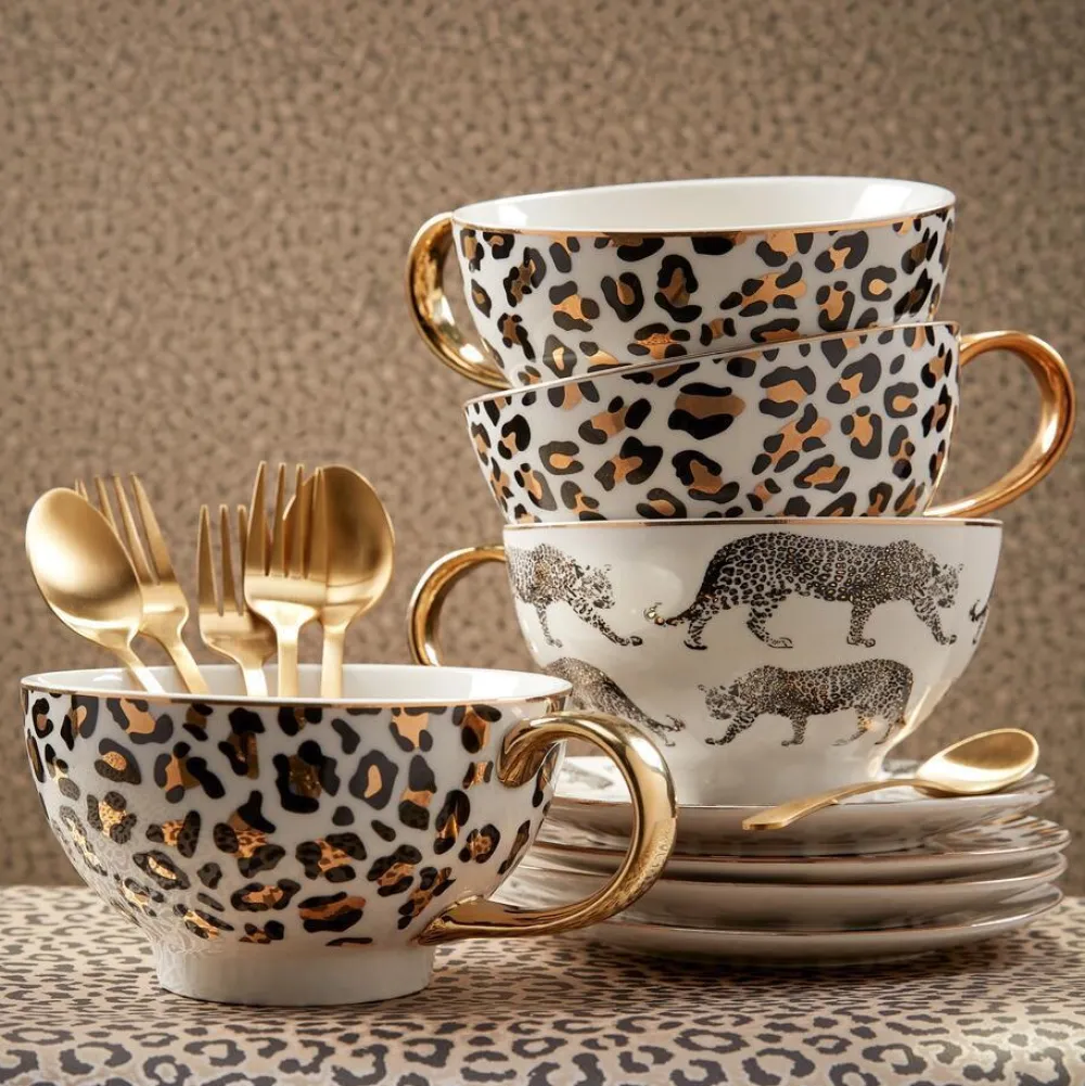 New Koffielepel Goud Borden & Bestek