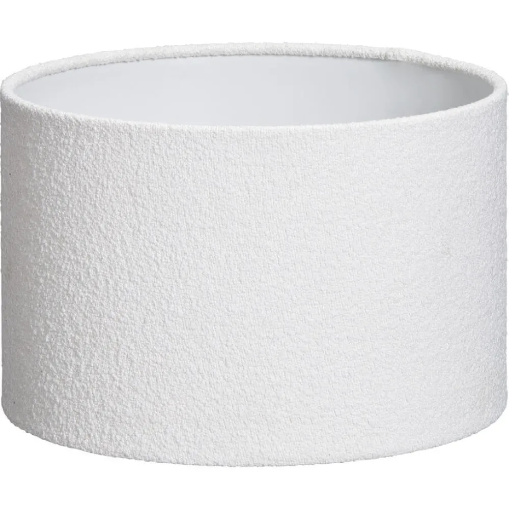 Clearance Lampenkap Boucle 25Cm Wit Lampenkappen