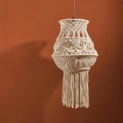 Hot Lampenkap Macrame Naturel Hanglampen