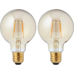 Fashion Led Lamp Goud 2 Stuks 80 Mm Lichtbronnen