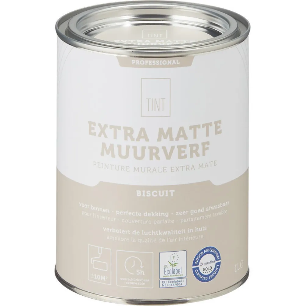 Clearance Muurverf Professional Biscuit - 1 L Muurverf