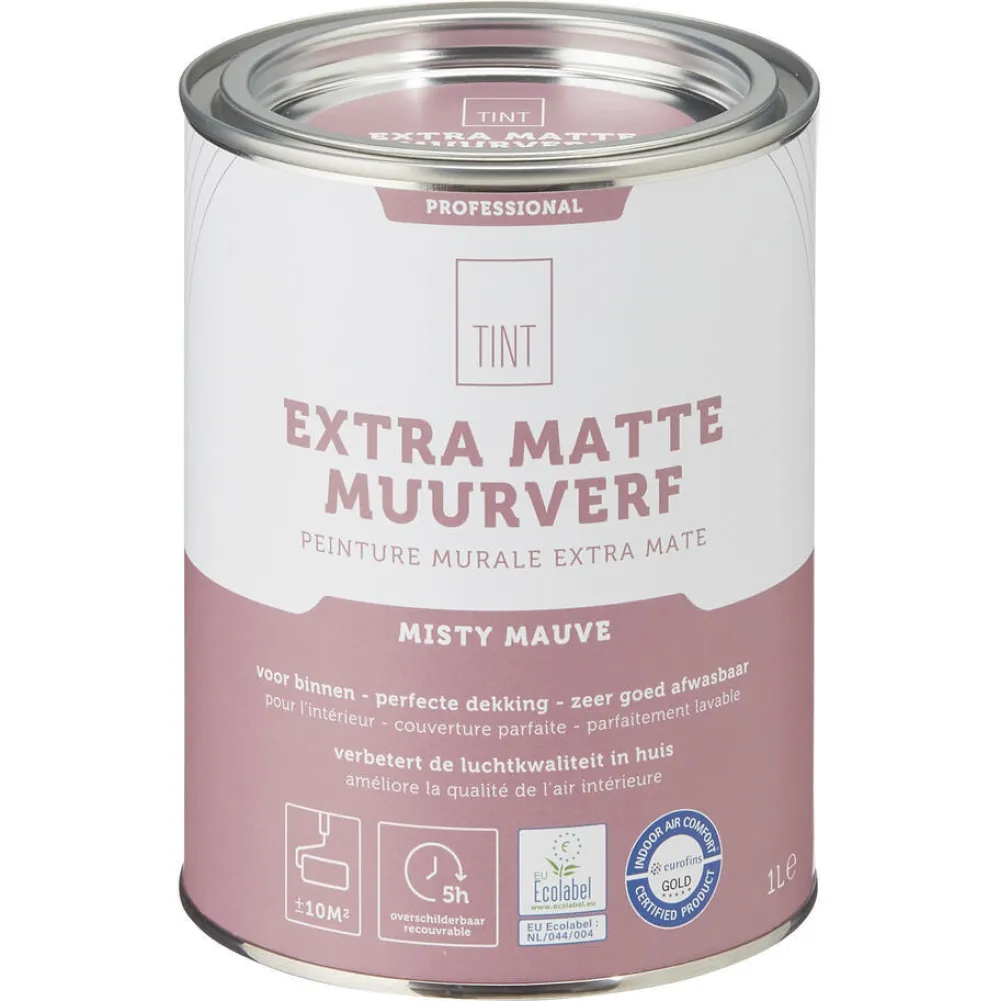 Hot Muurverf Professional Misty Mauve - 1 L Muurverf
