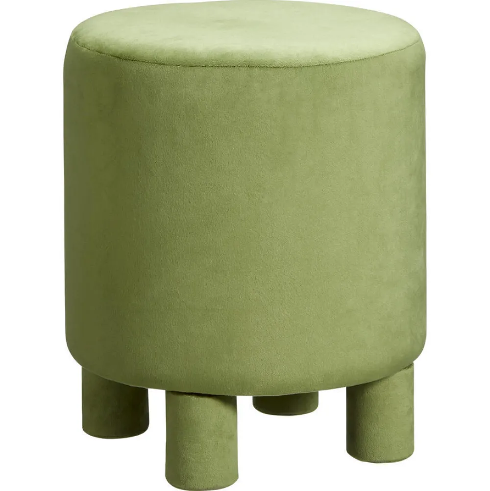 Clearance Poef Pontey Velvet Groen Stoelen