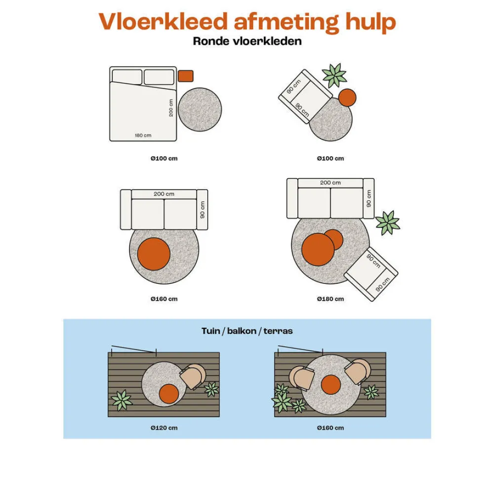 Discount Vloerkleed Solis Naturel - O 100 Cm Vloerkleden