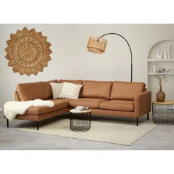 Discount Vloerlamp Cilen Zwart Bruin Vloerlampen