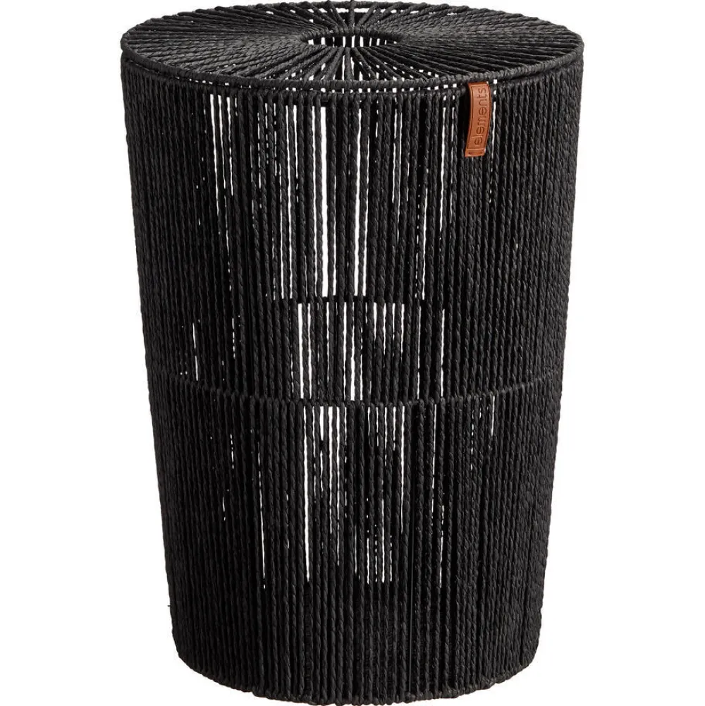 New Wasmand Rope Rond Zwart Wasmanden